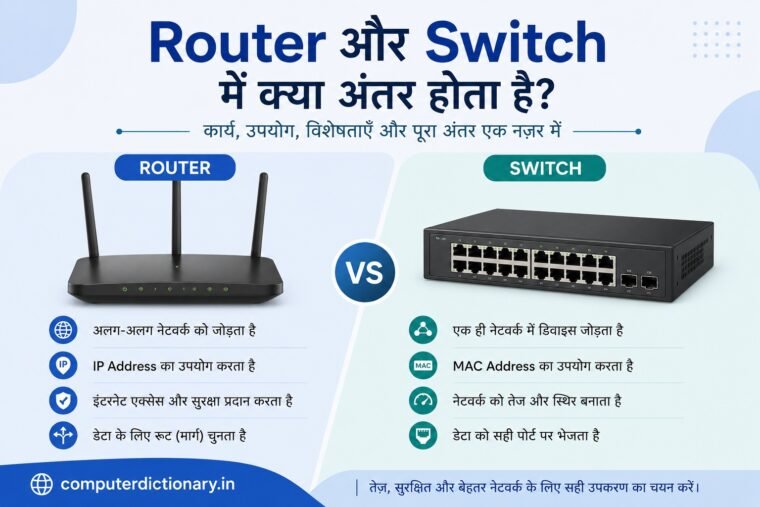 Router और Switch में अंतर